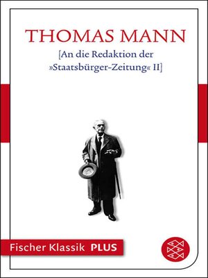 cover image of An die Redaktion der »Staatsbürger-Zeitung« II